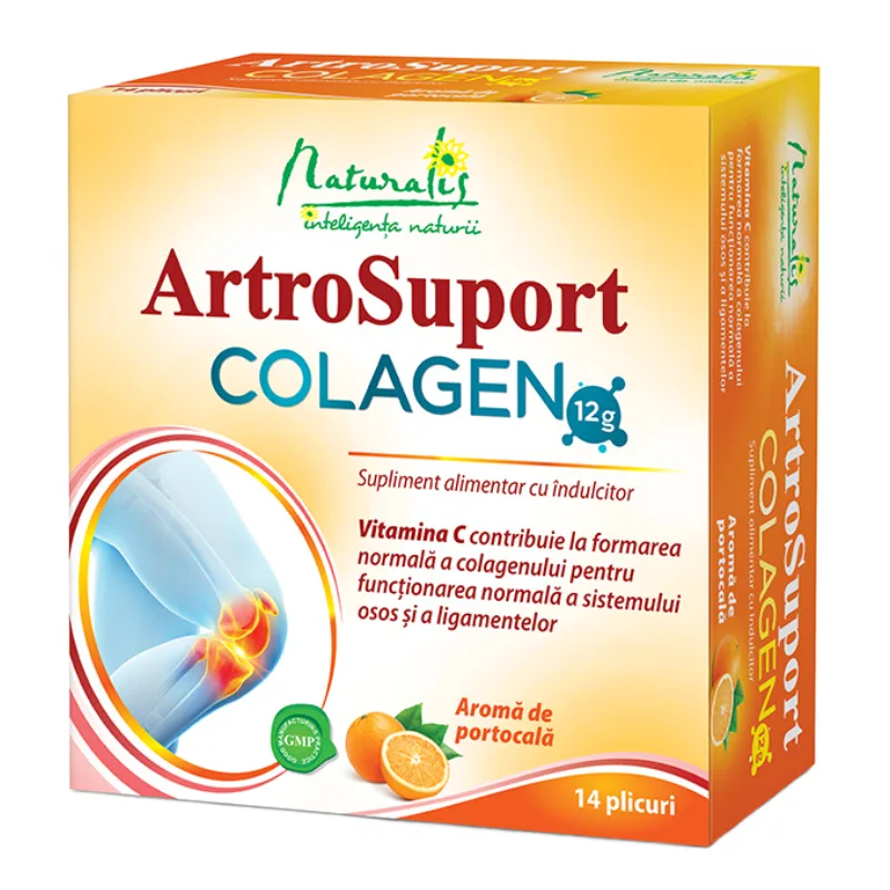 ArtroSuport colagen portocala, 14 plicuri, Naturalis — preț și oferte