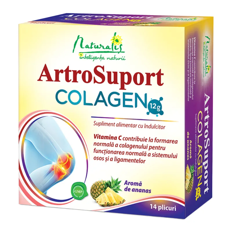 ArtroSuport colagen ananas, 14 plicuri, Naturalis — preț și oferte