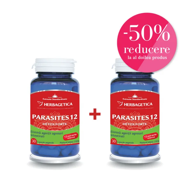 Parasites 12 Detox Forte 30+30 capsule — preț și oferte