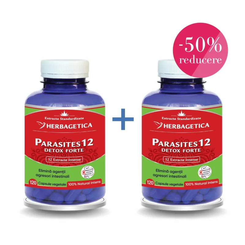 Parasites 12 Detox Forte 120+120 capsule — preț și oferte