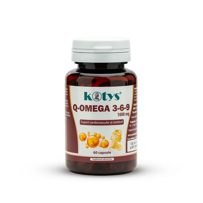 Omega 3-6-9 1000 mg , Kotys, 60 capsule gelatinoase Produse Kotys — preț și oferte