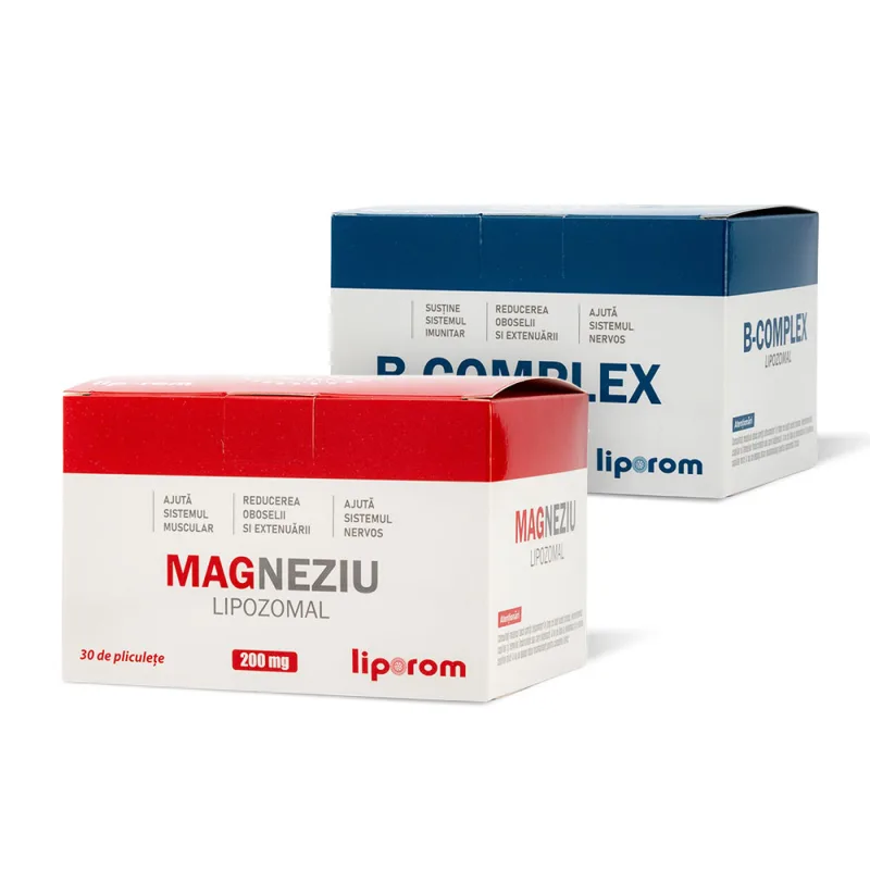 Pachet Magneziu Lipozomal + B Complex Lipozomal, Liporom Liporom, Liposhell — preț și oferte