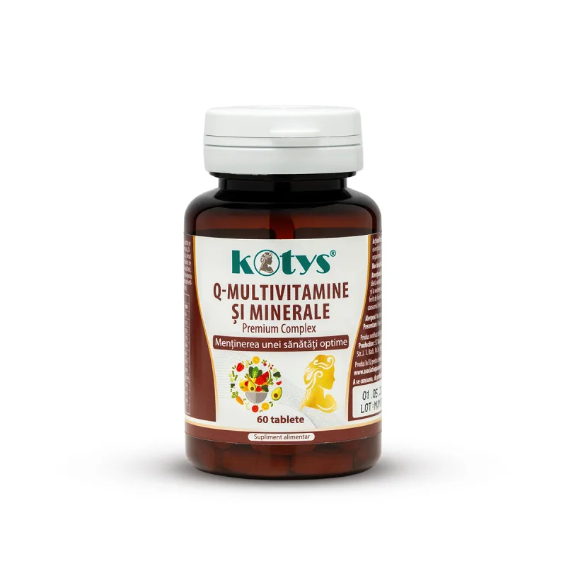 Q-Multivitamine si Minerale, Premium Complex, 60tb, Kotys Produse Kotys — preț și oferte