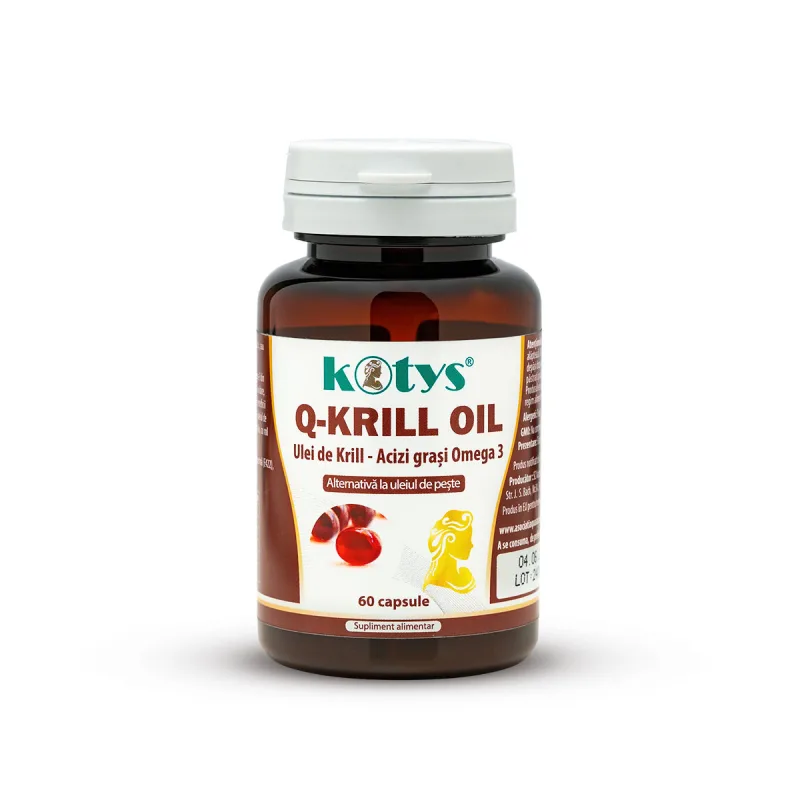 Q-Krill Oil, ulei de krill 500mg, 60cps, Kotys Produse Kotys — preț și oferte