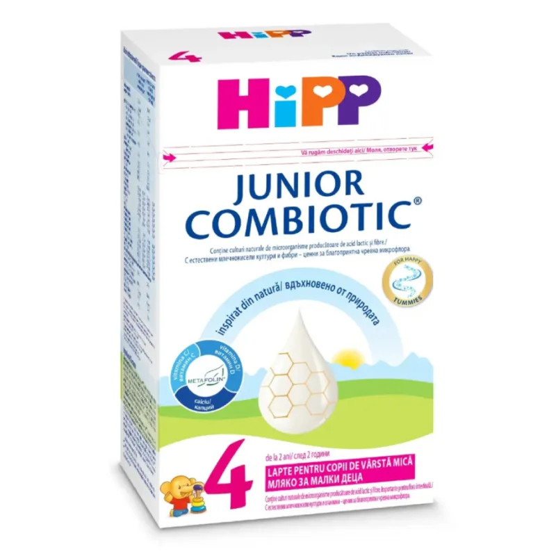 Formula de lapte praf de crestere Junior Combiotic 4, +2 ani, 500 g, Hipp — preț și oferte