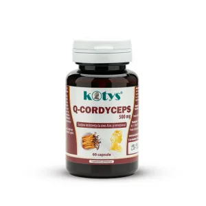 Cordyceps Extract (40:1)  500 mg ,  60 capsule care ajută la creșterea energiei, rezistenței și la buna funcționare a sistemului imunitar,  Kotys