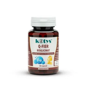 Fier Bisglicinat 36 mg, 60 capsule ,  care este ideal în dietele pentru anemie  si susține producția de globule rosii, Kotys