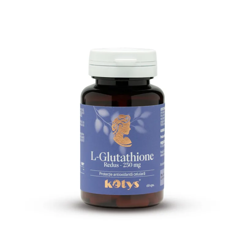 L-Glutathione Redus 250 mg -- 60 capsule pentru protecție antioxidantă celulară, Kotys Produse Kotys — preț și oferte
