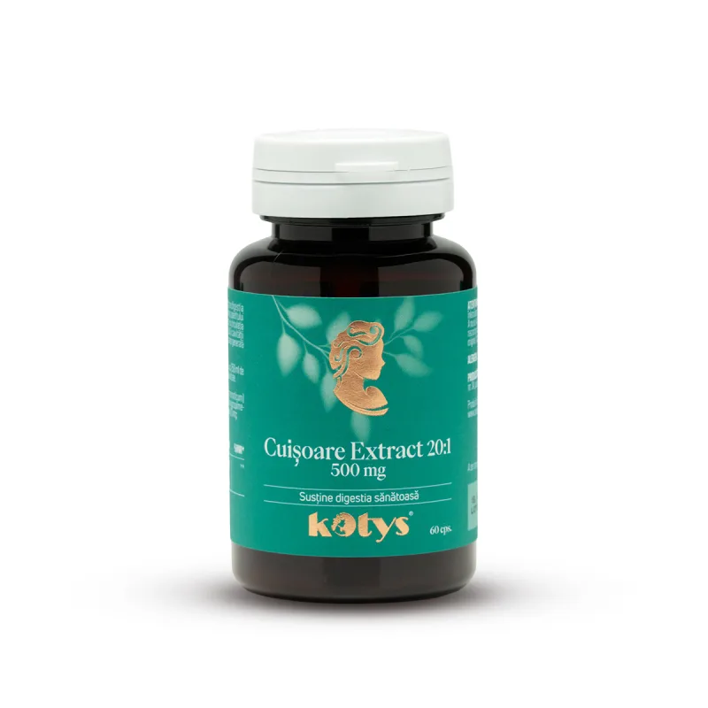 Cuișoare Extract 20:1 500 mg -- 60 capsule pentru susținerea digestiei sănătoase, Kotys Produse Kotys — preț și oferte