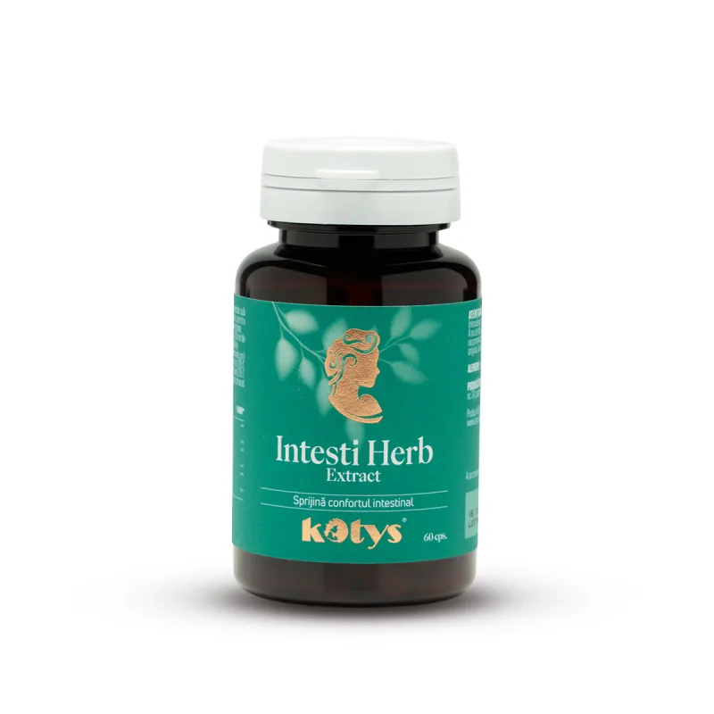 Intesti Herb Extract -- 60 capsule pentru susținerea confortului intestinal, Kotys Produse Kotys — preț și oferte