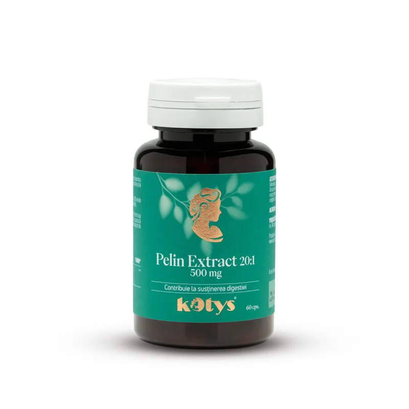 Pelin Extract 20:1 500 mg -- 60 capsule pentru susținerea digestiei, Kotys Produse Kotys — preț și oferte
