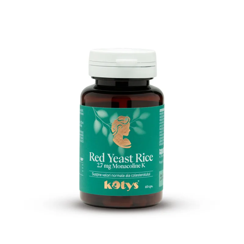 Red Yeast Rice 2.7 mg Monacoline K -- 60 capsule pentru susținerea colesterolului, Kotys Produse Kotys — preț și oferte