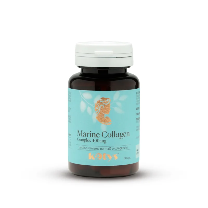 Marine Collagen Complex 400 mg -- 60 capsule pentru susținerea pielii si a oaselor, Kotys Produse Kotys — preț și oferte