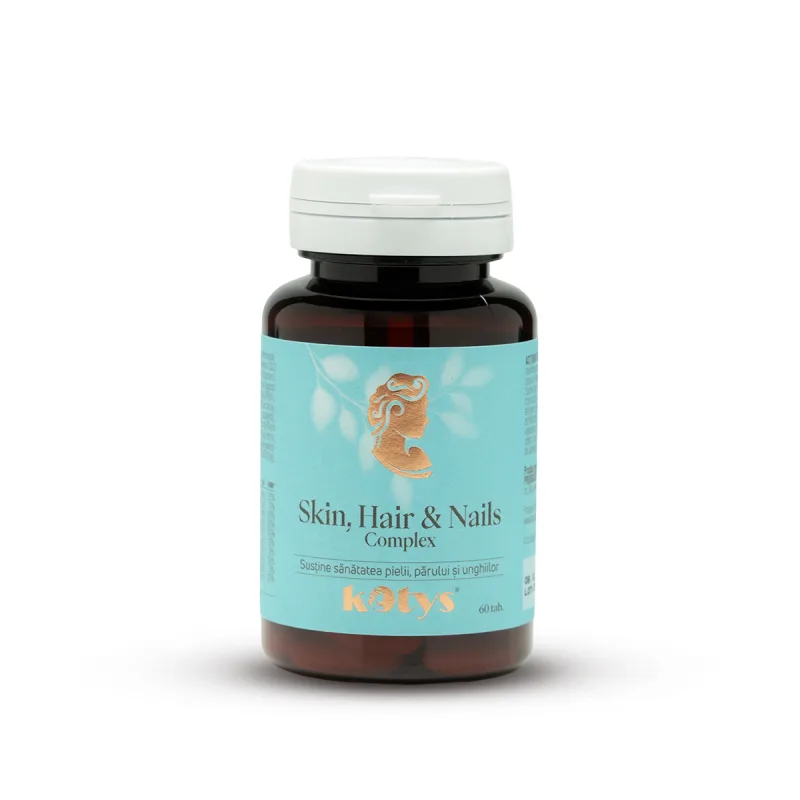 Skin, Hair & Nails Complex -- 60 tablete pentru susținerea sănătății pielii, părului și unghiilor, Kotys Produse Kotys — preț și oferte