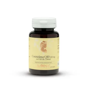 Coenzima Q10 120 mg cu Ulei de Cătină -- 60 capsule moi pentru susținerea funcției cardiovasculare, Kotys