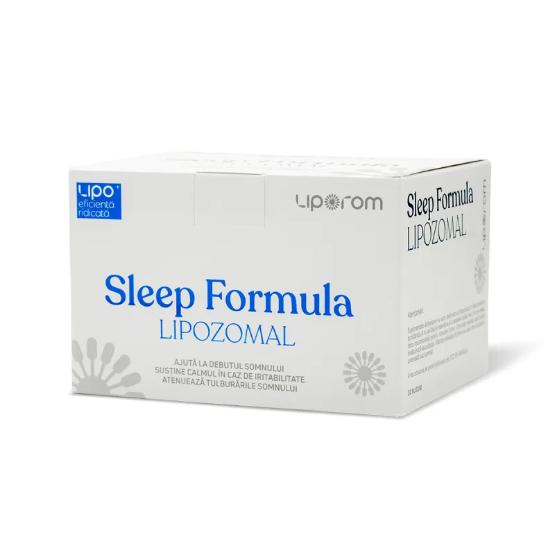 Sleep Formula Lipozomal Liporom, 30 plicuri – somn, relaxare și sistem nervos — preț și oferte