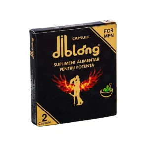 Capsule premium DIBLONG, pentru potenta, erectii dure, impotriva ejacularii, 100% natural, efect rapid si de lunga durata, 1 cutie x 2 buc