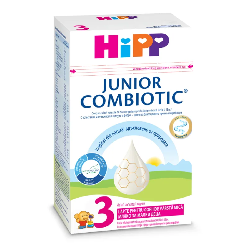 Formula de lapte praf, Junior Combiotic 3, +1 an, 500g, Hipp — preț și oferte