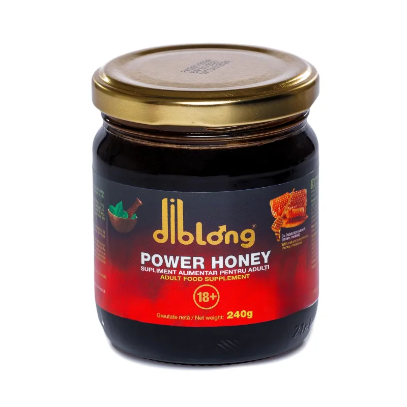 Miere afrodisiac premium concentrat DIBLONG POWER HONEY, poate ajuta la creșterea libidoului, potență, erecție, ejaculare precoce, Unisex, 240 g — preț și oferte