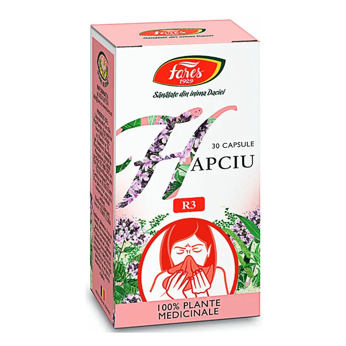 Hapciu - raceala si gripa, R3, capsule Fares — preț și oferte