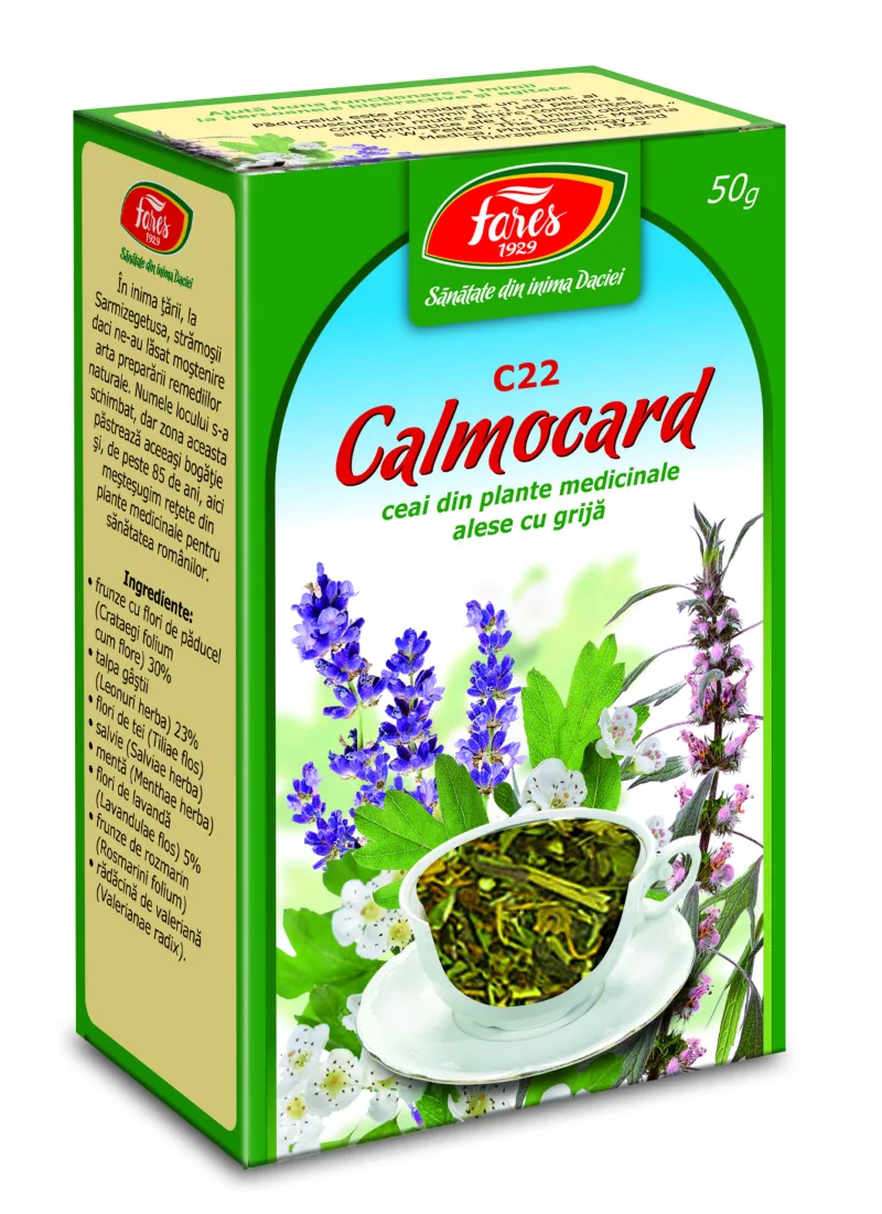 Calmocard calmant cardiac, C22, ceai la punga — preț și oferte
