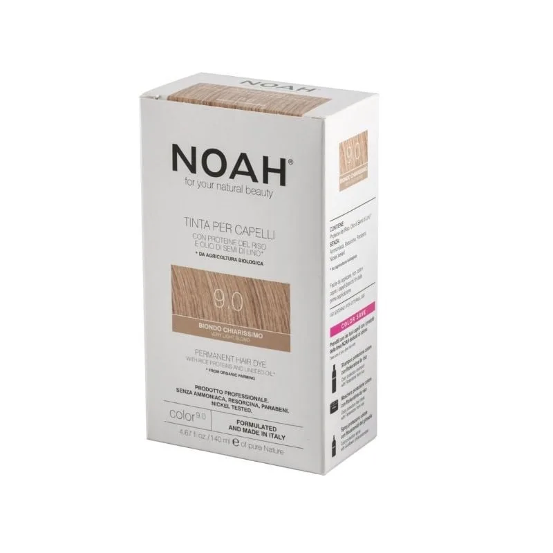 Noah Vopsea de par naturala fara amoniac, Blond foarte deschis (9.0), 140ml — preț și oferte