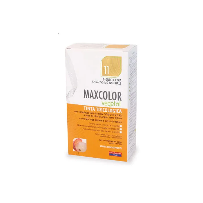 Vopsea de Par MaxColor Vegetal 11 BLOND PLATINAT DESCHIS — preț și oferte