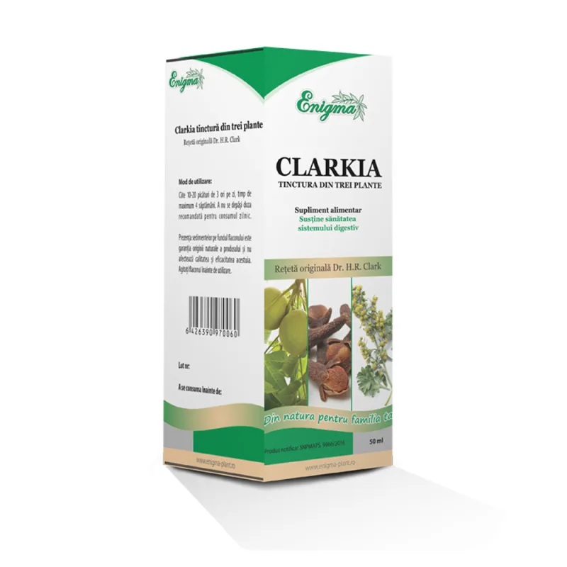 Tinctură din trei plante Clarkia (50ml), Enigma — preț și oferte