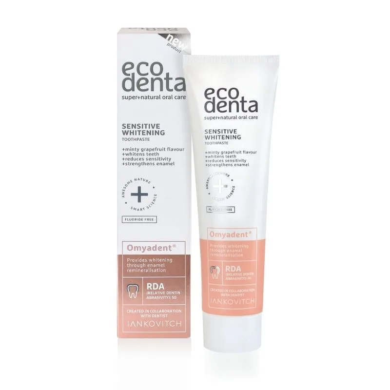 Ecodenta Pasta de dinti cu efect de albire pentru dinti sensibili Omyadent, 100ml — preț și oferte