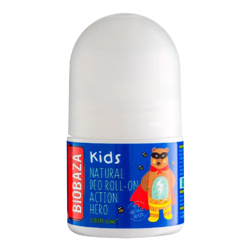 Deodorant natural pentru copii Action Hero, 30 ml, Biobaza — preț și oferte