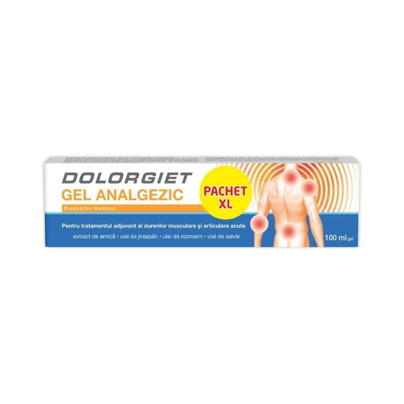 Gel analgezic Dolorgiet XL, 100 ml, Zdrovit — preț și oferte