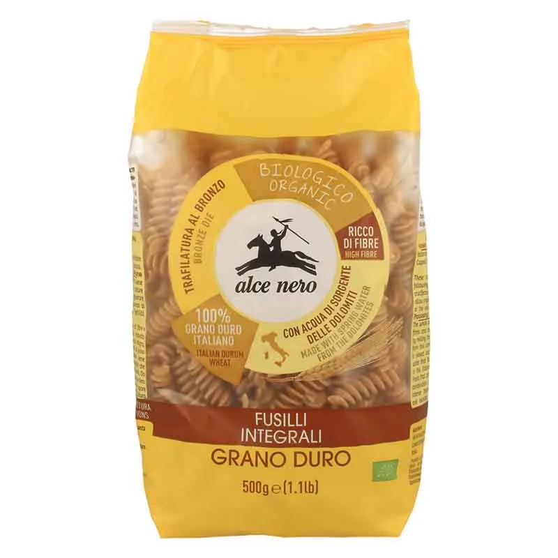 Fusilli  Din Grau Dur Eco 500Gr Alce Nero — preț și oferte