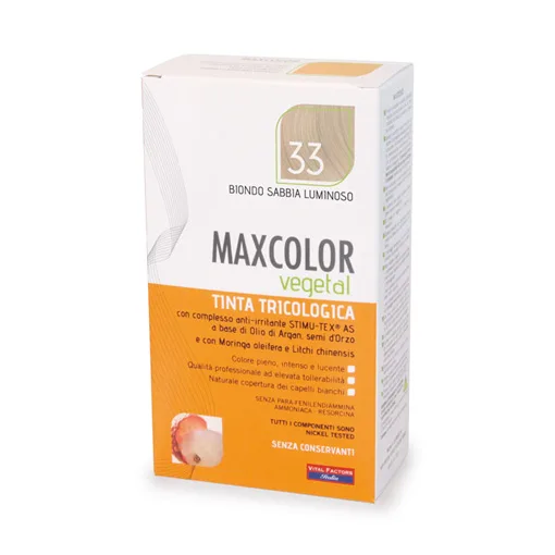 Vopsea de Par MaxColor Vegetal 33  Blond Nisip Luminos — preț și oferte