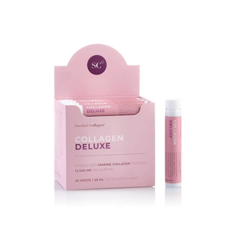 Colagen Deluxe Marin Hidrolizat 12.500mg, 20 fiole, Swedish Collagen SWEDISH COLAGEN — preț și oferte
