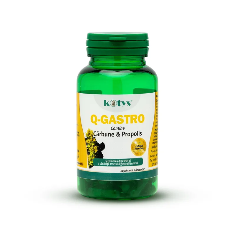 Q-Gastro cu carbune si propolis 60 cps Kotys Produse Kotys — preț și oferte