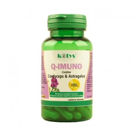Q-Imuno cu cordyceps si astragalus 60 cps Kotys Produse Kotys — preț și oferte