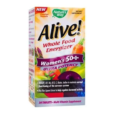 Alive Once Daily Women 50+ Ultra Nature's Way, 30 tablete, Secom — preț și oferte