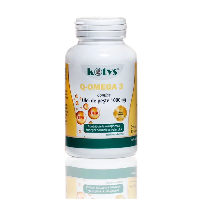 Q-Omega 3, 1000mg, 60cpr, Kotys Produse Kotys — preț și oferte
