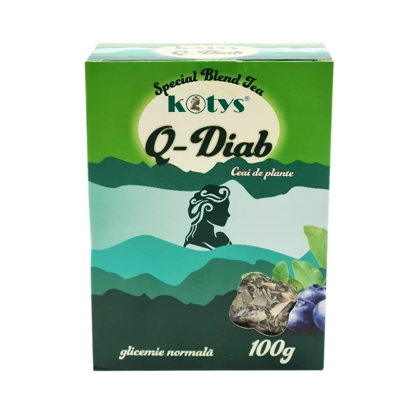 Ceai din plante Q Diab 100gr Kotys Produse Kotys — preț și oferte