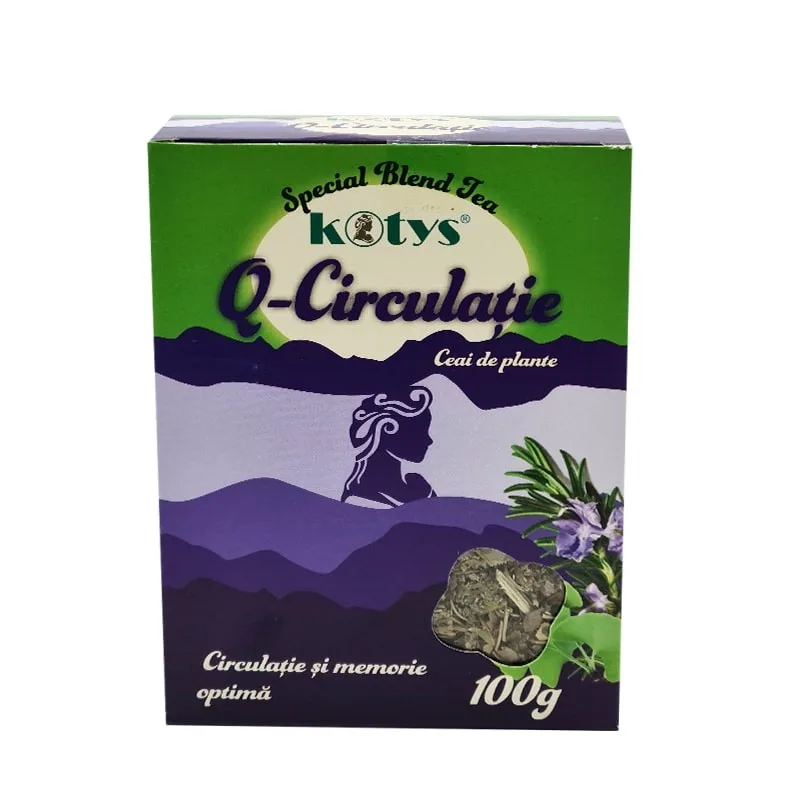 Ceai din plante Q Circulatie 100gr Kotys Produse Kotys — preț și oferte