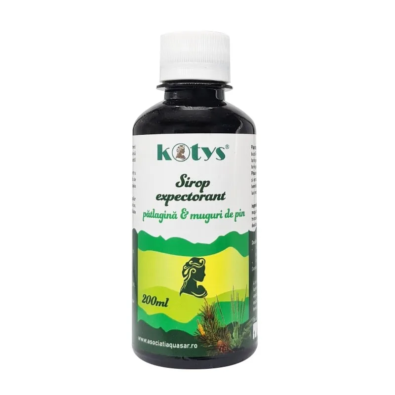 Sirop Expectorant Patlagina si Pin 200ml, Kotys Produse Kotys — preț și oferte