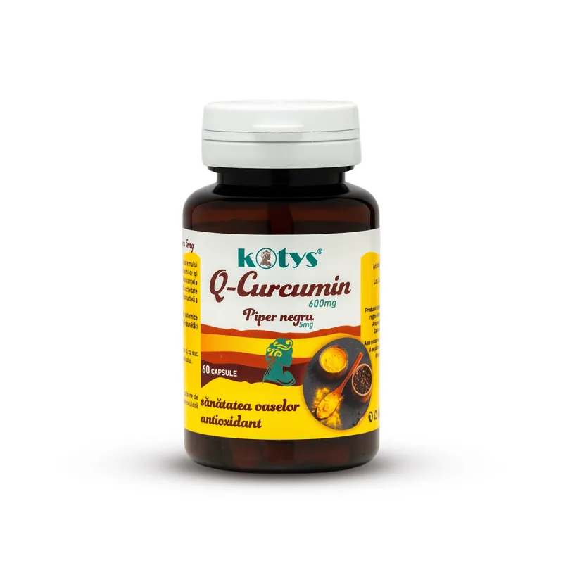 Curcumin 600 mg + Piper Negru 5 mg, Kotys, 60 capsule Produse Kotys — preț și oferte