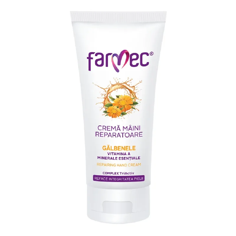 Crema reparatoare pentru maini cu Galbenele, 100 ml, Farmec — preț și oferte