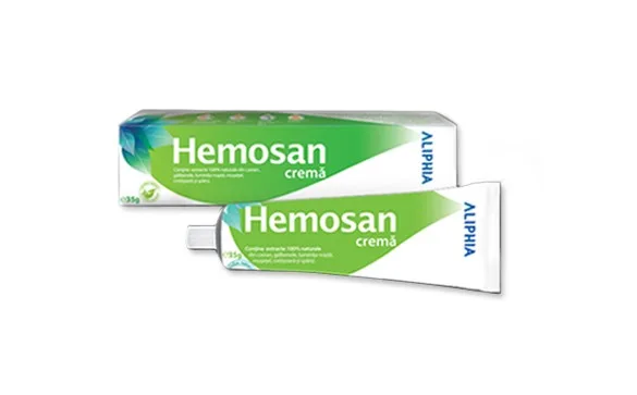 Hemosan crema hemoroizi 40g - Aliphia Exhelios — preț și oferte