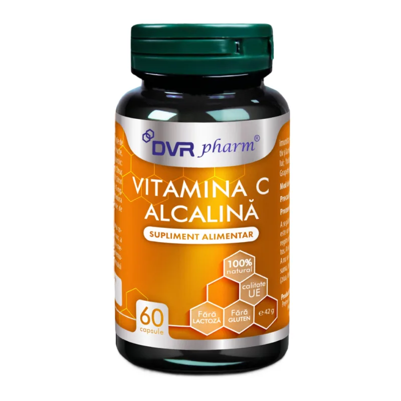 Vitamina C alcalina, 60 capsule, DVR Pharm DVRPharm — preț și oferte