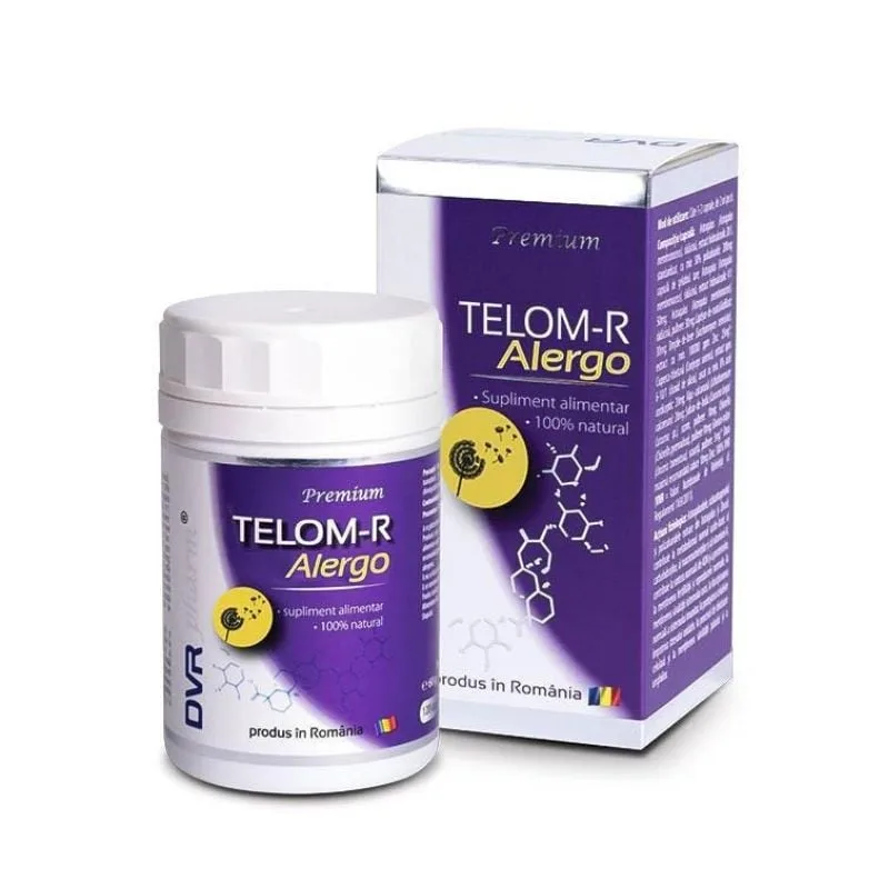 DVR Pharm Telom-R Alergo, 120 capsule DVRPharm — preț și oferte