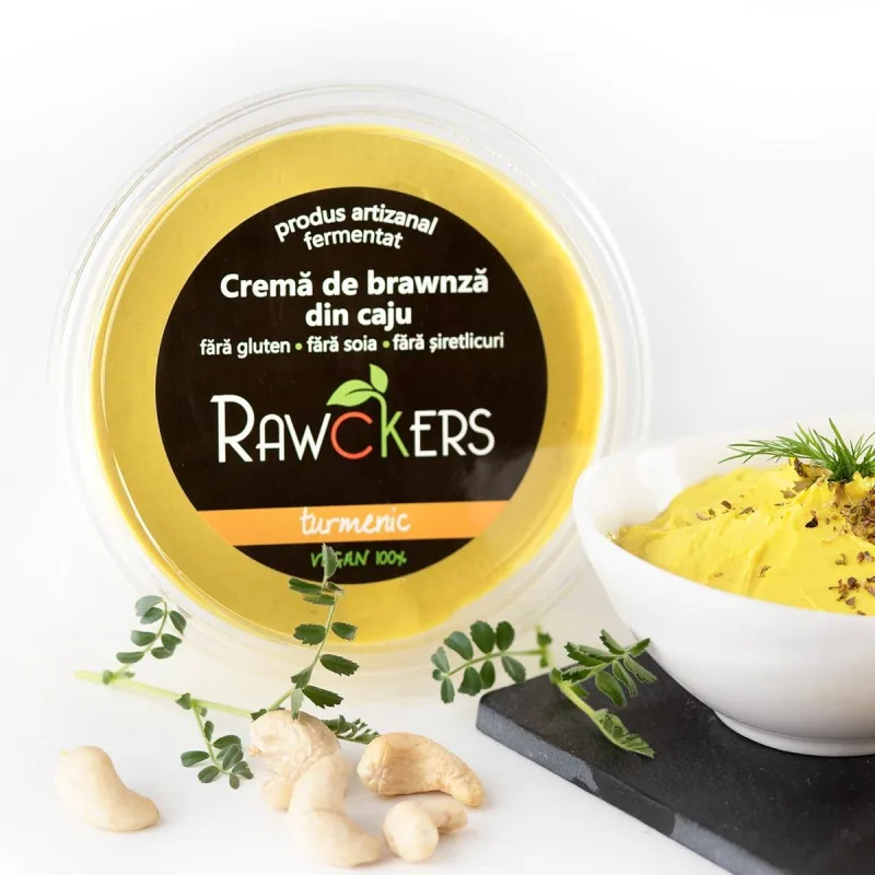 Crema de brawnza din nuci de caju cu verdeturi 150g - Rawckers — preț și oferte