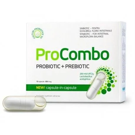 ProCombo - Probiotic + Prebiotic - 10cps - Vitaslim — preț și oferte