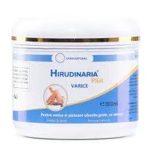 Crema varice Hirudinaria plus cu extract de lipitori, 300 ml, Medicer — preț și oferte