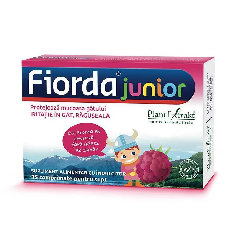 Fiorda junior cu zmeura 15cpr supt, Plantextrakt — preț și oferte